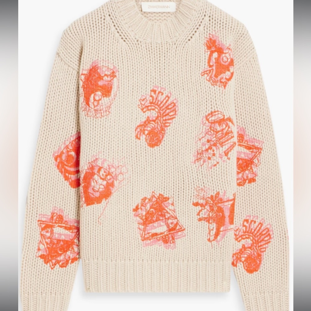 Zimmerman merino wool zodiac crewneck